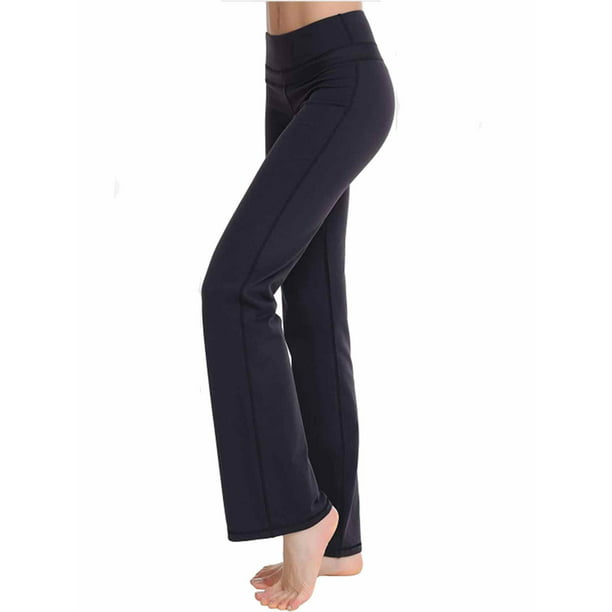 Bootleg Workout Pants for Women Flare Work Pants Tummy Control Dress Pants FITTIN Bootcut Yoga Pants for Women with Pockets 